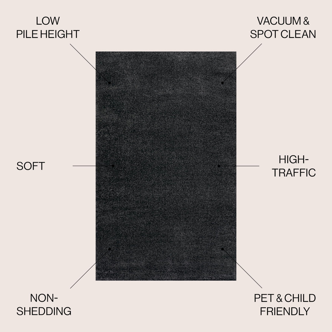 JONATHAN Y Tumbling Solid Low-Pile Area Rug