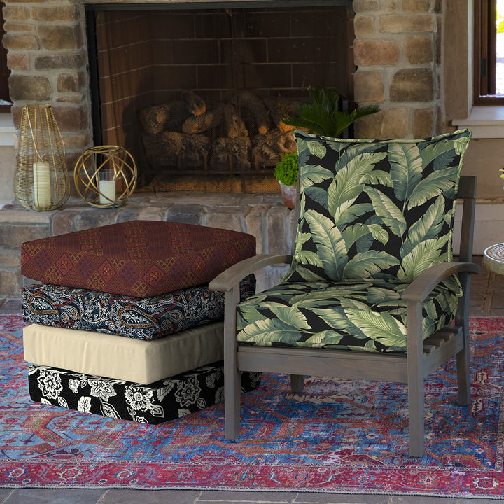 Arden Selections Outdoor ep Seat Set 24 x 24 Water Repellent Fade Resistant - Diamond Home USA