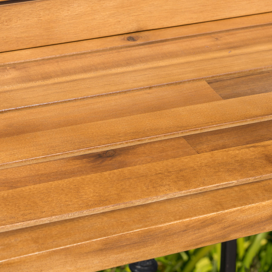 Christopher Knight Home Caribbean Outdoor Acacia Wood Balcony Bar Table Brown - Diamond Home USA