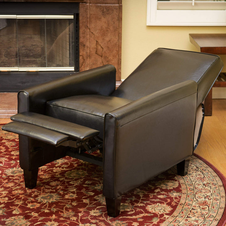GDStudio Lucas Space-Saving Leather Recliner|Perfect for Home or Office|Ideal - Diamond Home USA