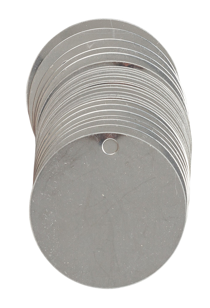 Brady 44400 Stock Blank Stainless Steel Tags Stainless Steel /2" diameter