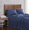Brooklyn Loom Flax Linen Sheet Set Queen Navy Navy - Queen