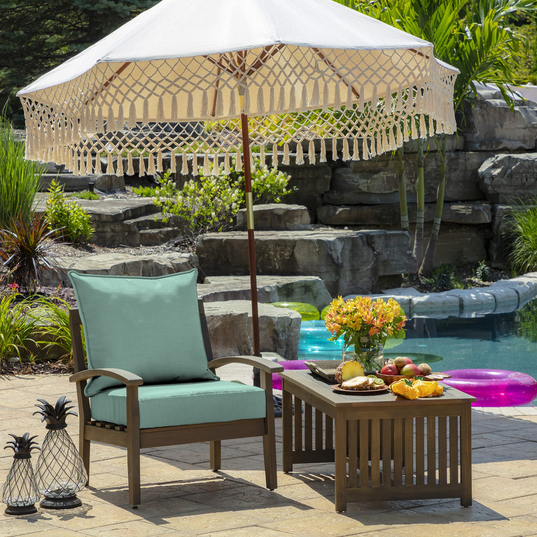 Arden Selections 24-inch Outdoor Deep Seat Cushion Set