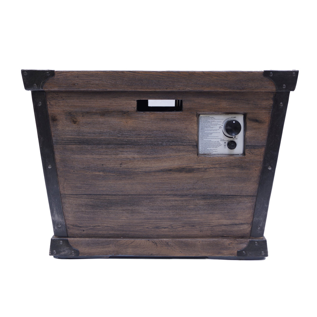 Christopher Knight Home Delaney Outdoor Square Firepit - 40 000 BTU 32" Brown - Diamond Home USA