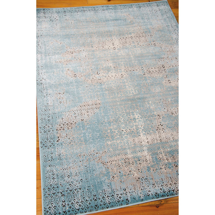 Nourison Karma Vintage Damask Latte 3'9" x 5'9" Area-Rug Easywashing Non - Diamond Home USA