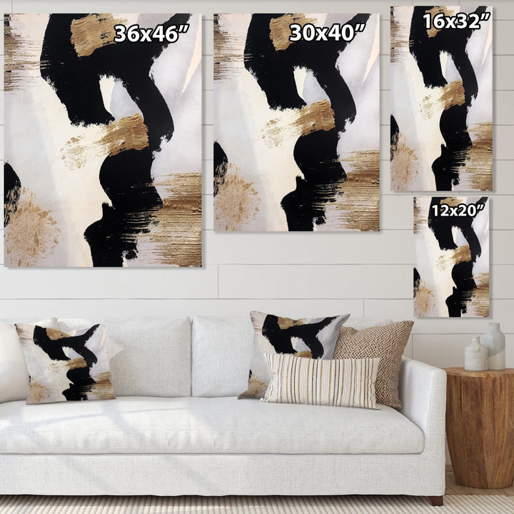 Design rt Designart Glam Collage II Modern & Contemporary Premium Canvas Wall 30 in. wide x 40 in. high - Diamond Home USA