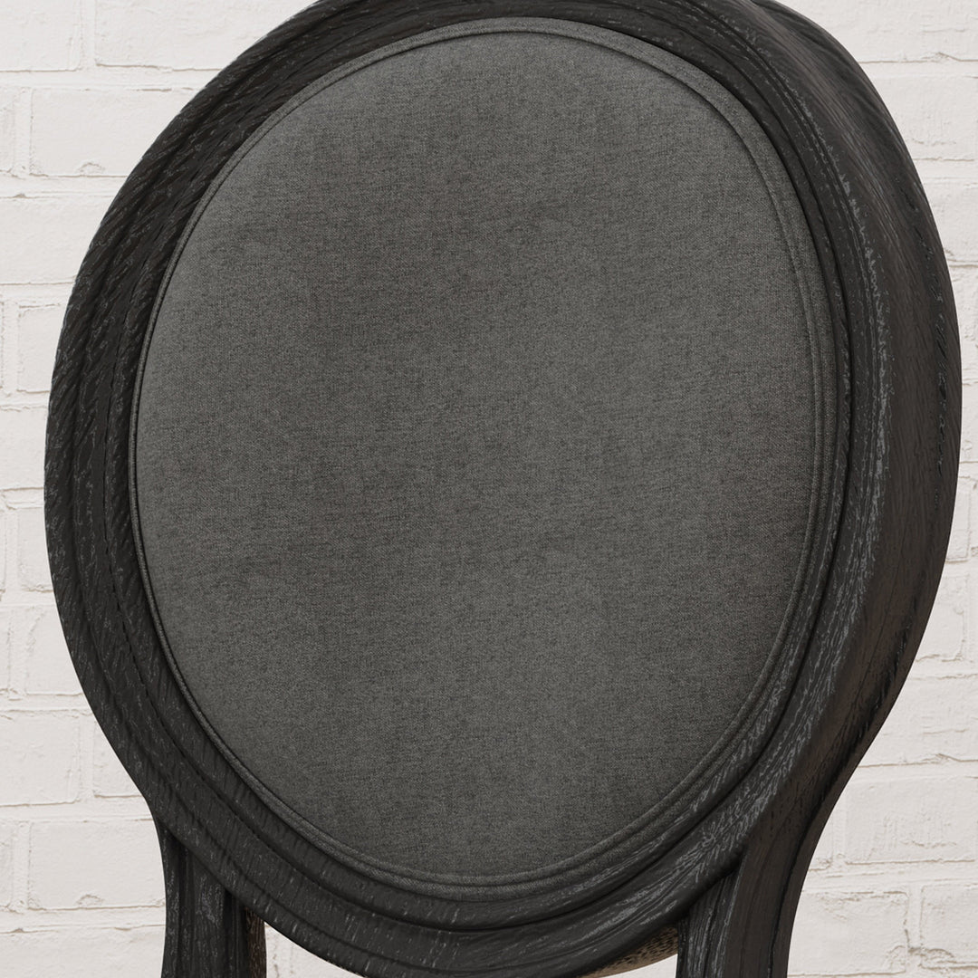 Christopher Knight Home Babbs Traditional Fabric Dining Chairs Dark Gray Grey - Diamond Home USA