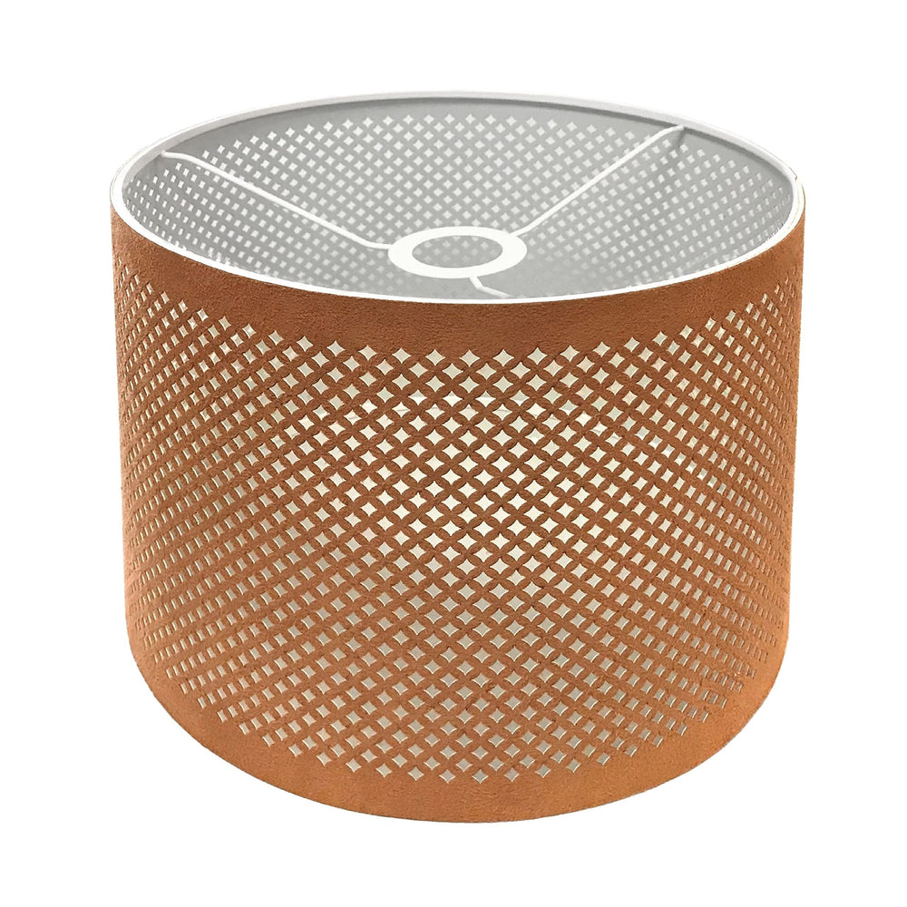 Do-it-yourself "Diy" Leather Stencil Design Uno Drop Hardback Lamp Shade Light - Diamond Home USA