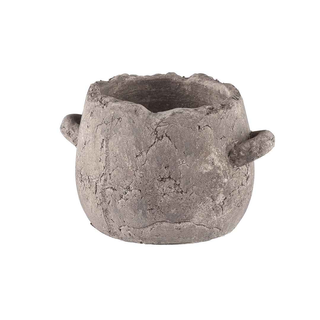 Vase Extra Small Grey Transitional Ceramic - Diamond Home USA