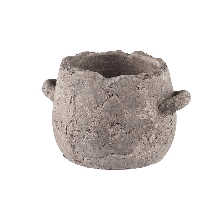 Vase Extra Small Grey Transitional Ceramic - Diamond Home USA