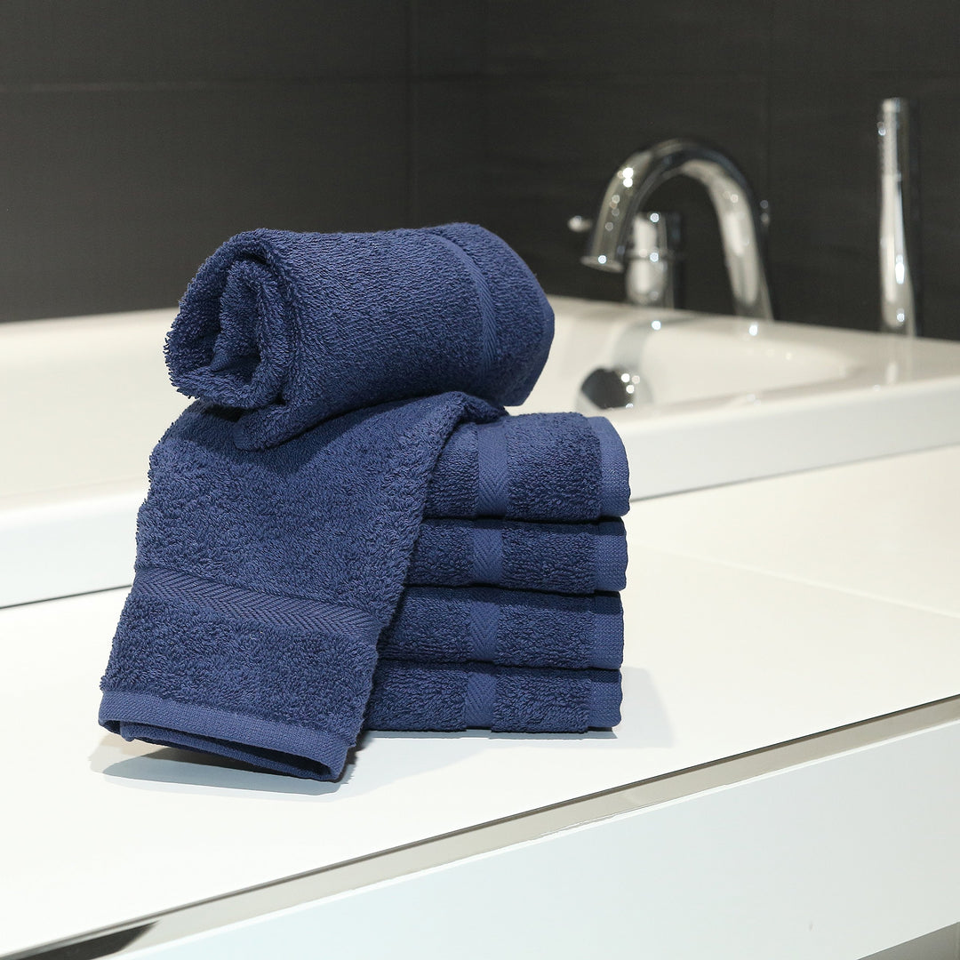Linum Home Textiles 100% Turkish Cotton Denzi Washcloths Set of 6