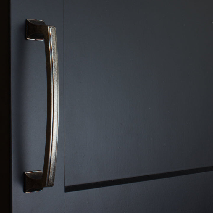 87380-128-WN-10 - GlideRite Hardware 5" CC Weathered Nickel Deco Base Cabinet - Diamond Home USA