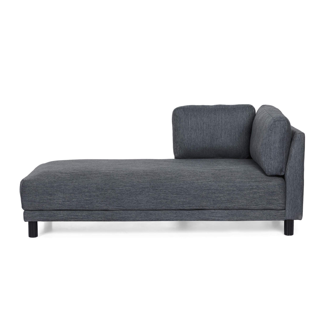 Christopher Knight Home Hyland Chaise Lounge Charcoal + Black