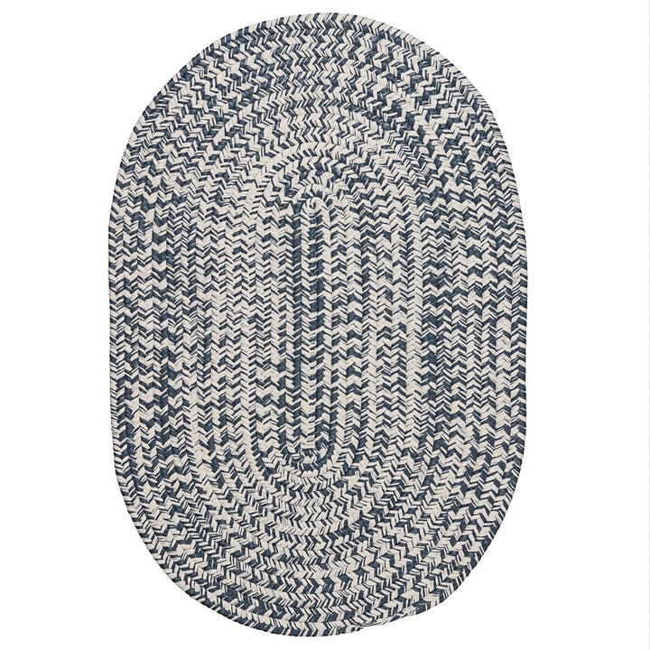 Colonial Mills Boatside Indoor/Outdoor Reversible Braided Area Rug Black Isle 6' - Diamond Home USA