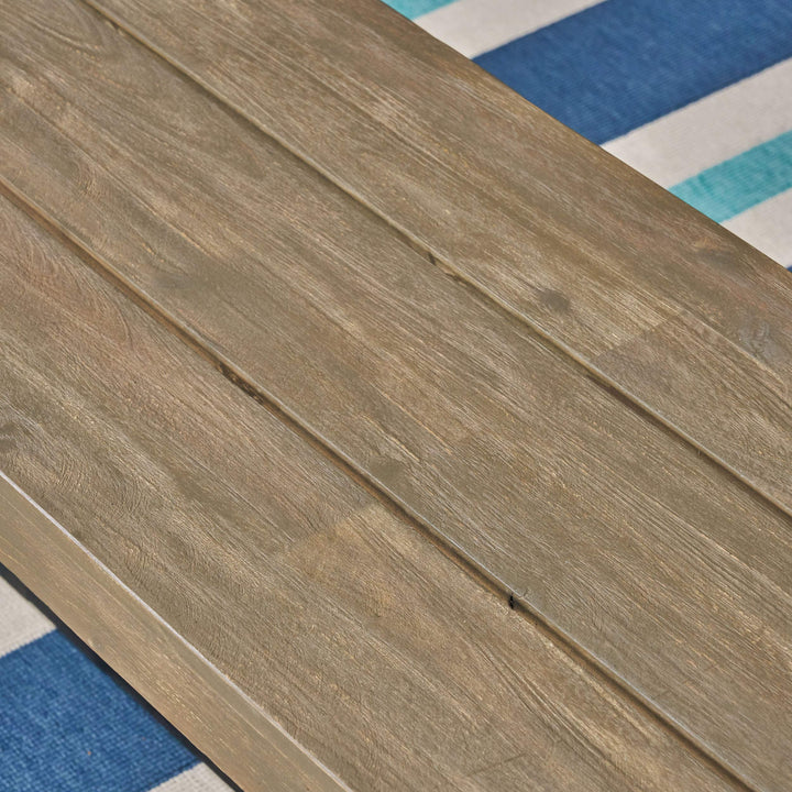 Christopher Knight Home Toby Outdoor Acacia Wood Bench Sandblast Gray Finish and - Diamond Home USA