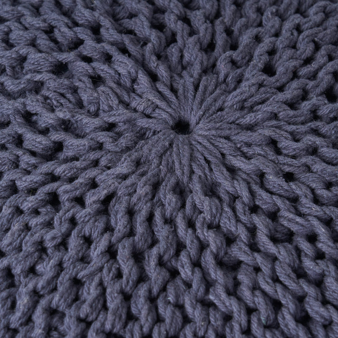 Christopher Knight Home Yuny Pouf Navy - Diamond Home USA