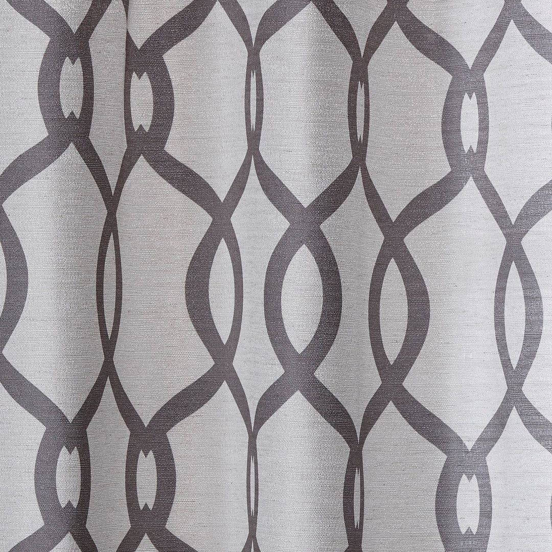 2 Piece Inch Diamond Curtains Panel Pair Set Dark