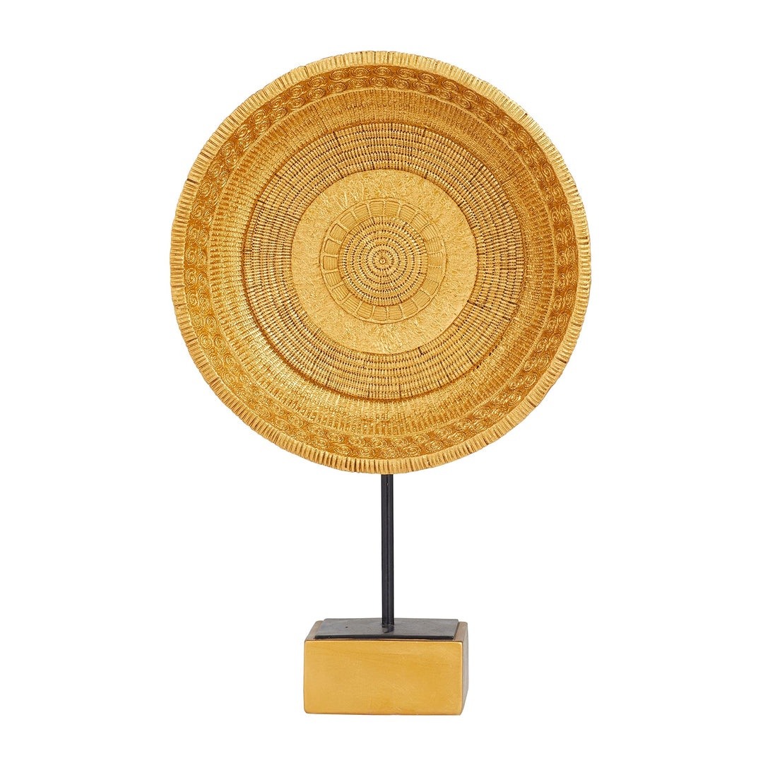 Gold Polystone Glam Sculpture 20 X 13 6 Abstract Polyresin - Diamond Home USA