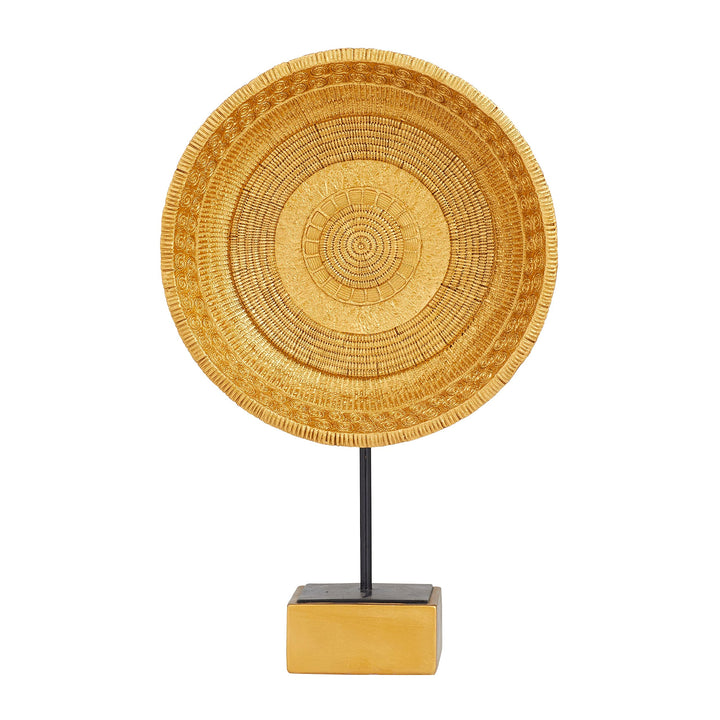 Gold Polystone Glam Sculpture 20 X 13 6 Abstract Polyresin - Diamond Home USA