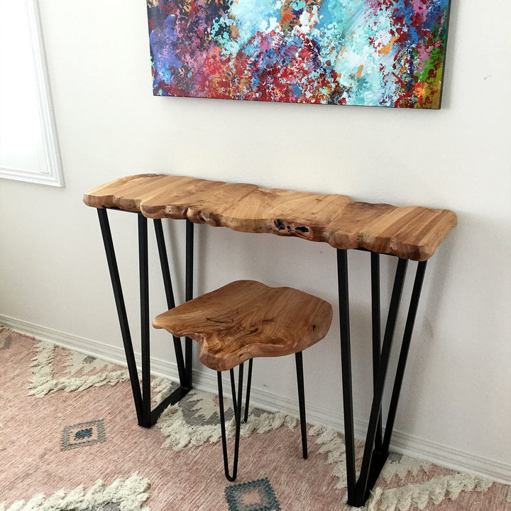 Cedar Wood Console Table 43.5''x13.8''x33.5''h Natural Cabin Lodge Specialty - Diamond Home USA