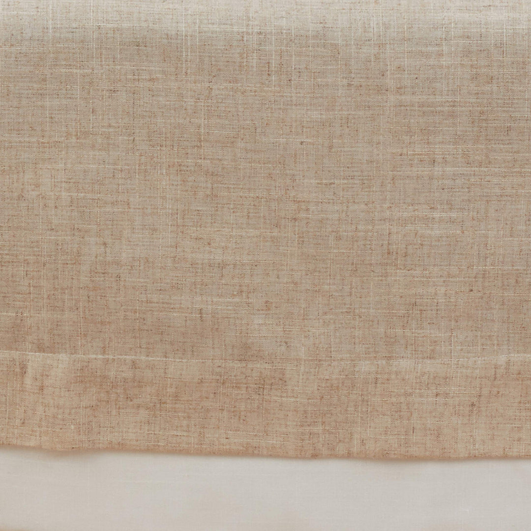 SARO LIFESTYLE 1982.N67B Moldura Collection Double Layer Tablecloth 67" x 67"x140" - Natural - Diamond Home USA
