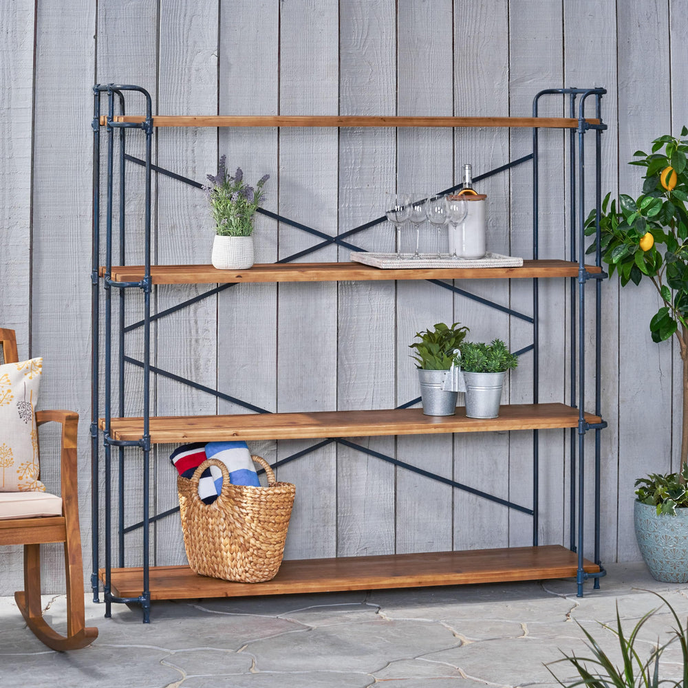Christopher Knight Home Yorktown 4-Shelf Bookcase Antique - Diamond Home USA