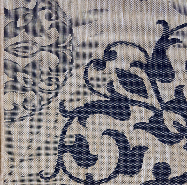 Gertmenian Indoor Outdoor Classic Flatweave Area Rug Stain & UV Resistant Carpet 8'9" x 13'1' - Diamond Home USA