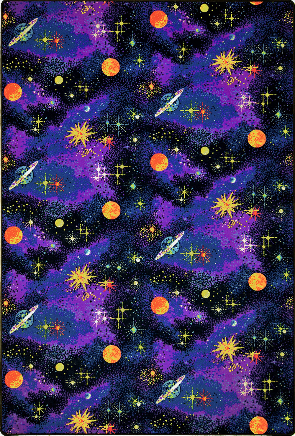 Joy Carpets Fluorescent Space Explorer Area Rug