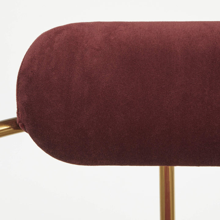 Target Marketing Systems Modern Retro Style Upholstered Dining Armchair with Fig - Diamond Home USA