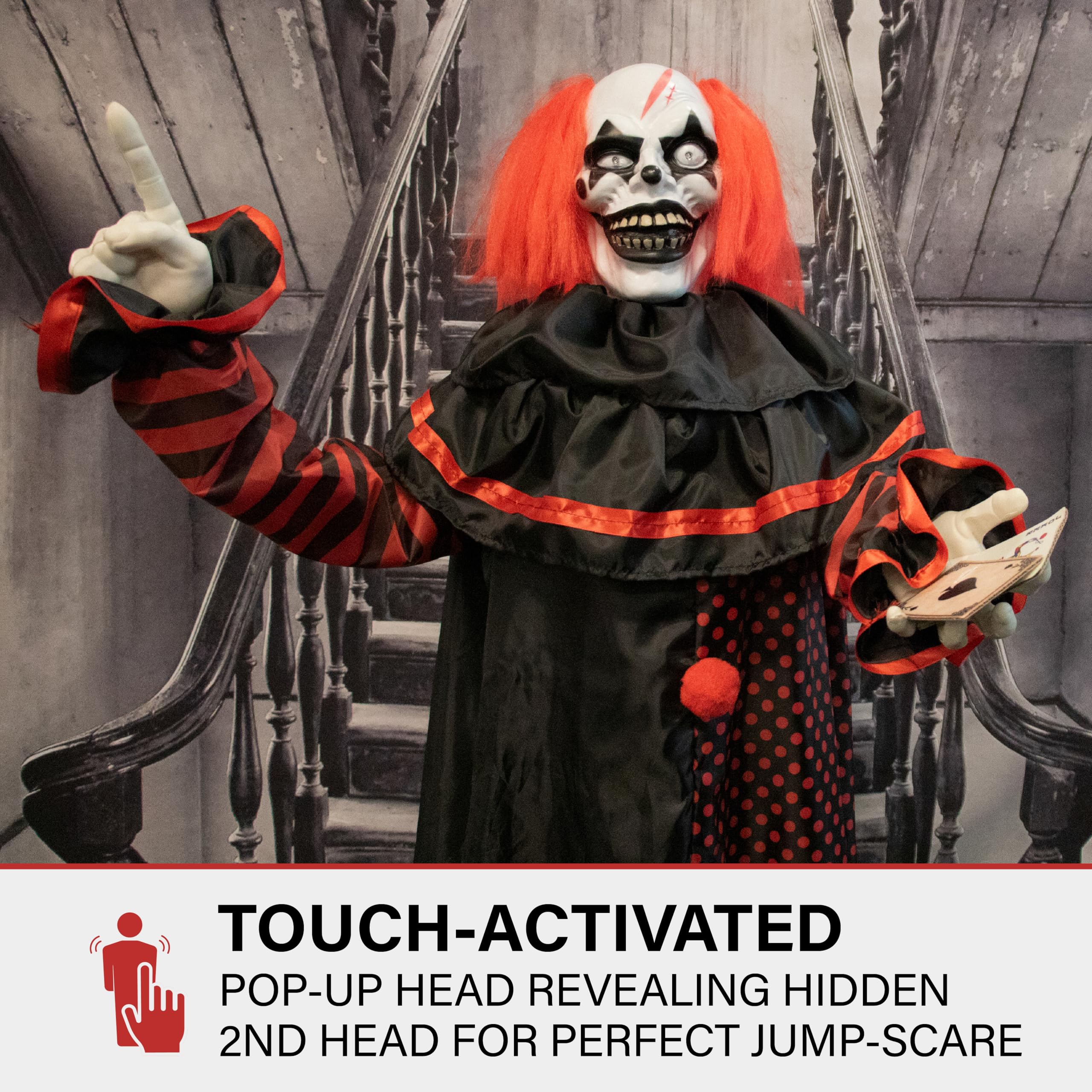 Haunted Hill Farm Animatronic Pop-Up Clown - Thumbnail 4