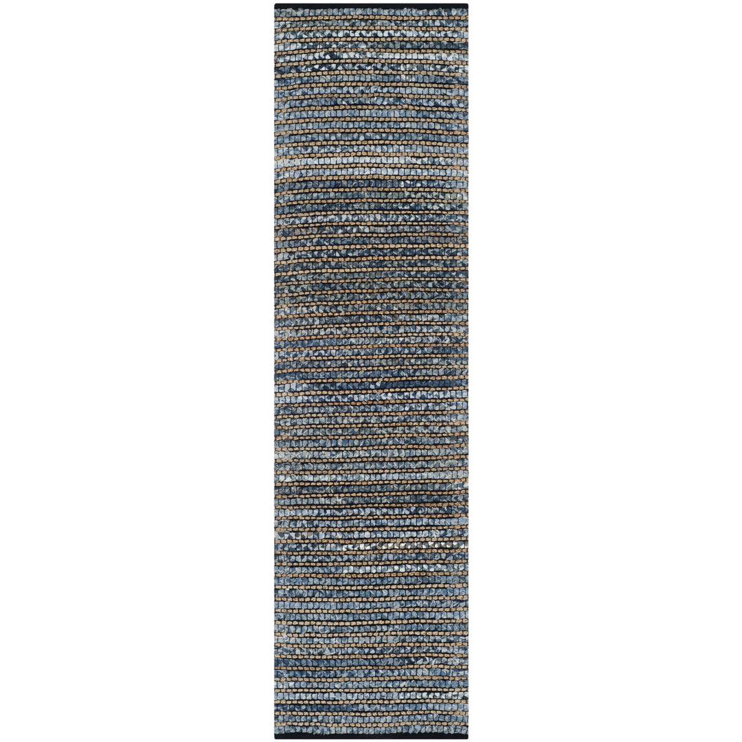 SAFAVIEH Cape Cod Collection Runner Rug - 2'3" x 8' Blue Handmade Flat Weave - Diamond Home USA