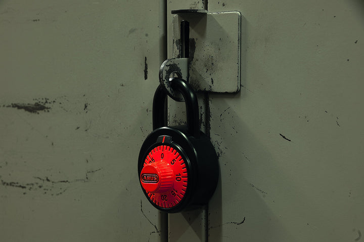 ABUS 78/50 KC 2-Inch Locker Dial Combination Padlock with Key Control Black - Diamond Home USA