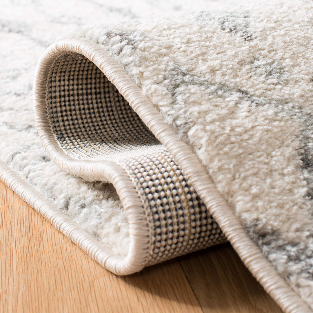 SAFAVIEH Tulum Collection 6'7" Square Ivory/Grey TUL270A Moroccan Boho - Diamond Home USA