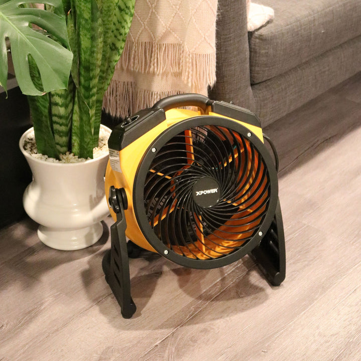 XPOWER FC-100 Heavy Duty Industrial High Velocity Whole Room Air Mover Air