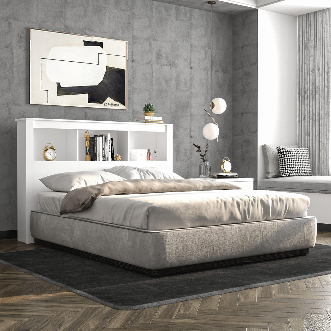 Polifurniture Madison Headboard Queen White - Diamond Home USA