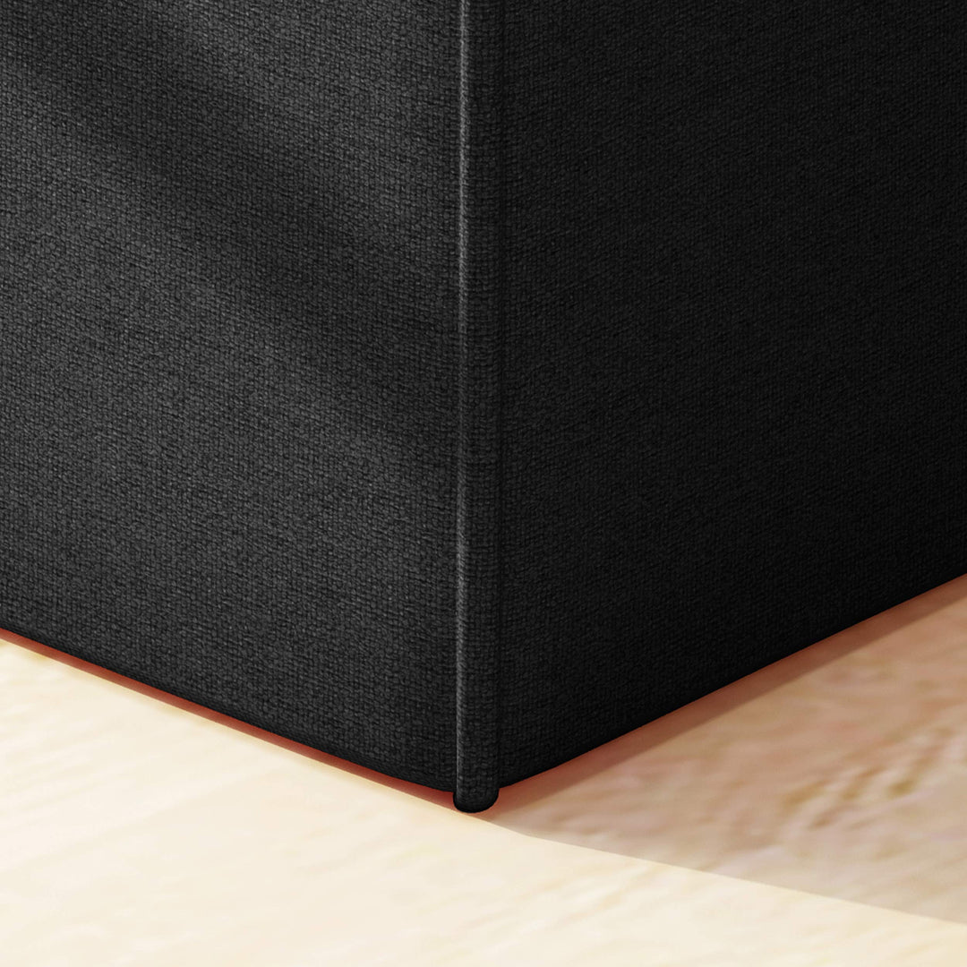 Christopher Knight Home Kenyon Fabric Square Ottoman Dark