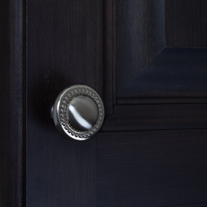 GlideRite Hardware 5222-SN-10 Round Beaded inet Knob 10 Pack Round Beaded - Diamond Home USA