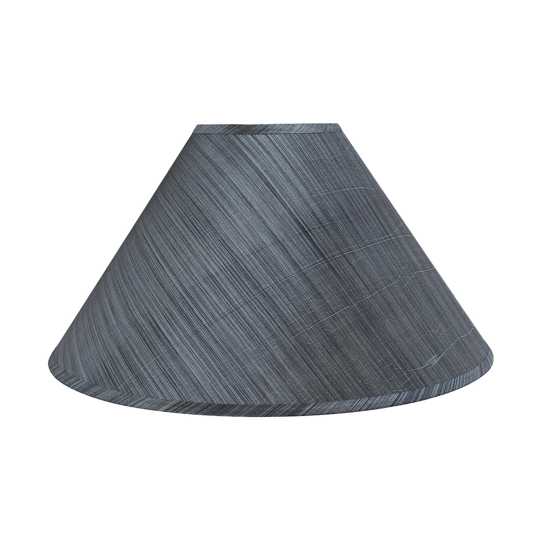 Aspen Creative 32203A Empire Spider Lamp Shade Grey & Black 6" Top x 19" - Diamond Home USA