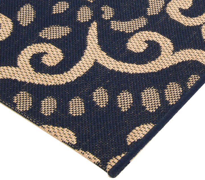 Gertmenian Indoor Outdoor Classic Flatweave Area Rug Stain & UV Resistant Carpet 7'10 x 10'