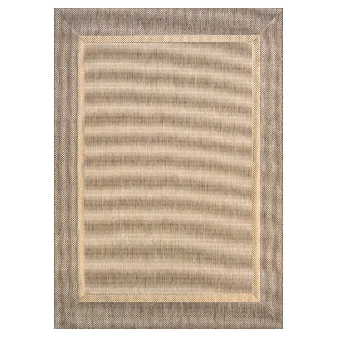 Couristan Recife Outdoor Area Rug - Stria Texture 2' X 3'7" Rectangle In Natural 2' x 3'7" - Light Brown