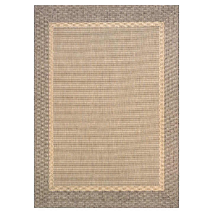 Couristan Recife Outdoor Area Rug - Stria Texture 2' X 3'7" Rectangle In Natural 2' x 3'7" - Light Brown