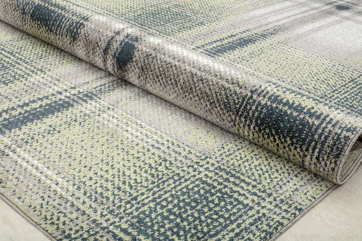 Rugs America Jaelyn JD50B Mountain Rapids Plaid Contemporary Gray Area Rug - Diamond Home USA