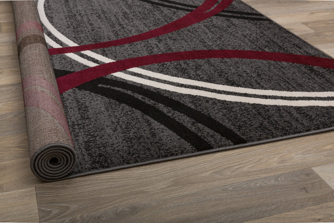 Rugshop Contemporary Abstract Circles Design Area Rug