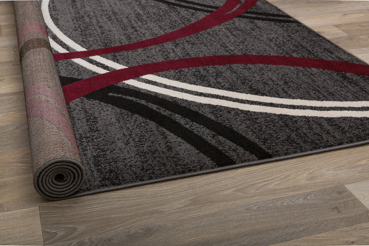 Rugshop Contemporary Abstract Circles Design Area Rug