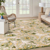 Nourison Aloha Indoor/Outdoor Ivory Green 12' x 15' Area Rug Easy-Cleaning 12' x 15' - Ivory/Green