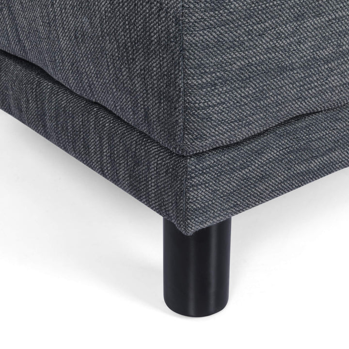 Christopher Knight Home Hyland Chaise Lounge Charcoal + Black - Diamond Home USA