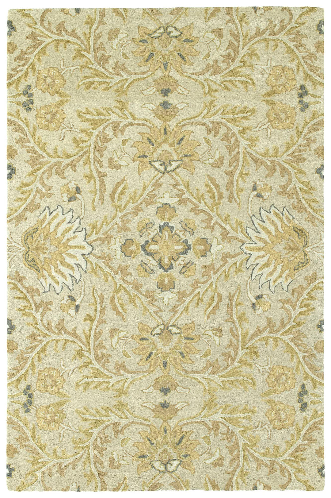 Kaleen Amaranta Collection Hand-Tufted Area Rug 4' x 6' Ivory 4' x 6' - Ivory/Natural/Diamond/Natural/Criss Cross