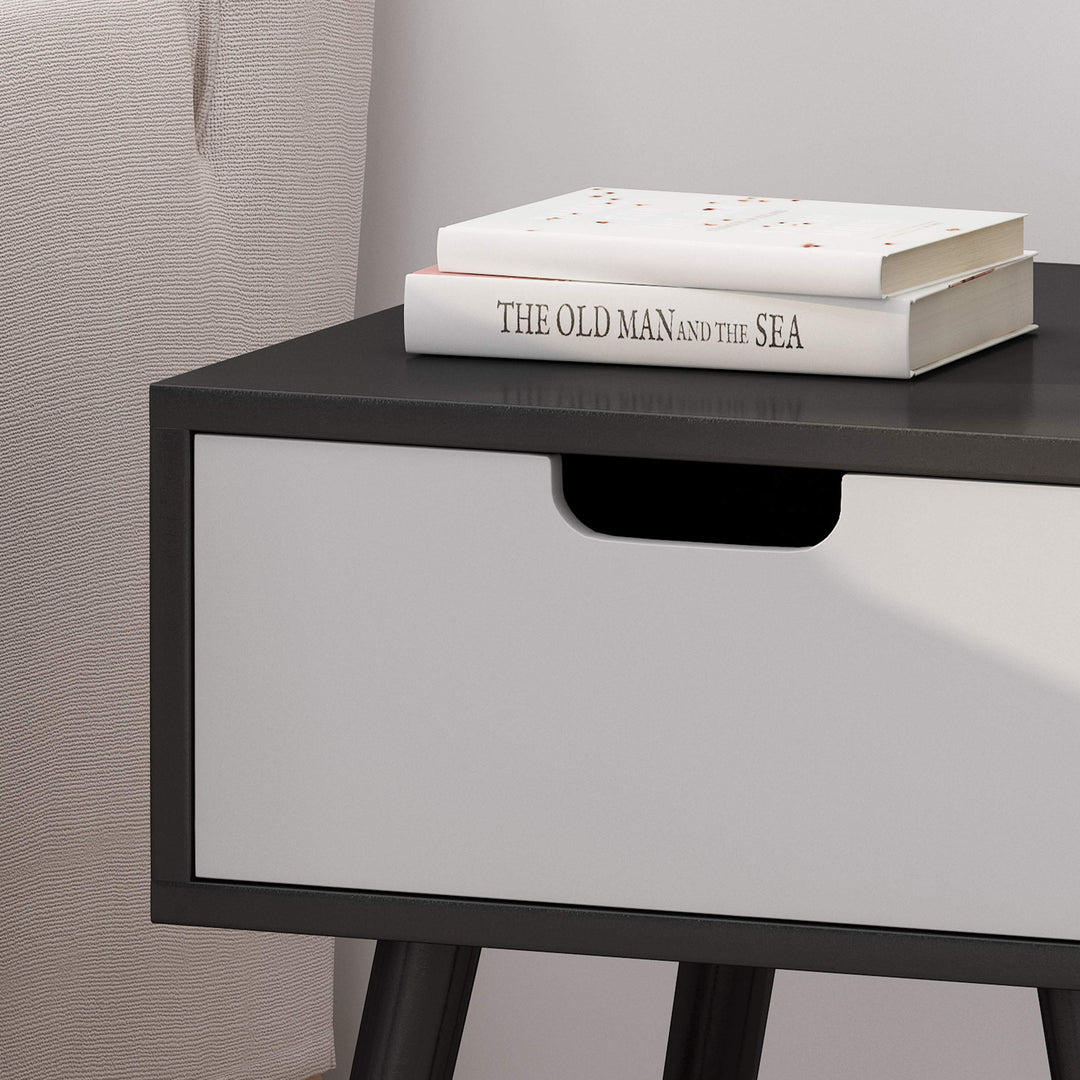 Christopher Knight Home Leila End Table Black White 15.5 in x 15.5 in x 16.75 in - Diamond Home USA