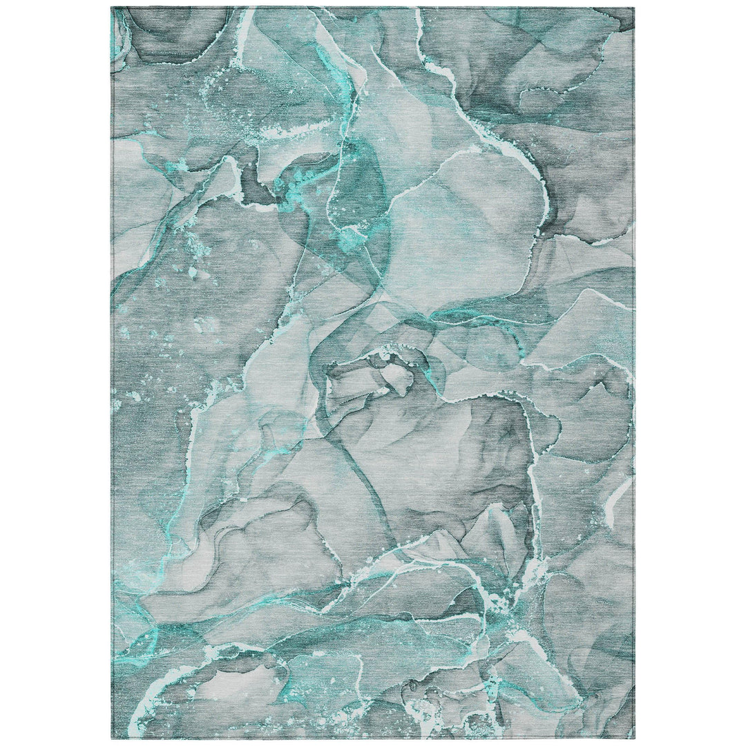 Addison Rugs Chantille ACN519 Teal 9' x 12 Indoor Outdoor Area Rug Stain 9' x 12' - Teal