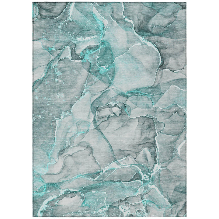 Addison Rugs Chantille ACN519 Teal 9' x 12 Indoor Outdoor Area Rug Stain 9' x 12' - Teal